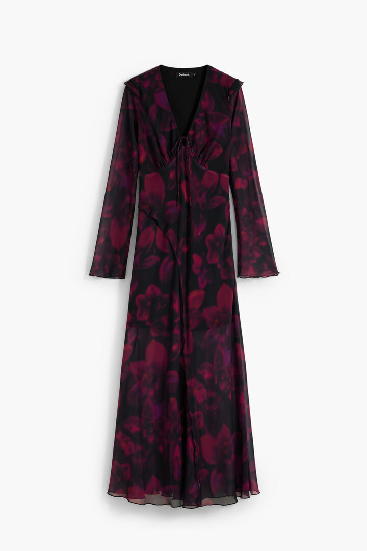Floral flowy long dress | Desigual