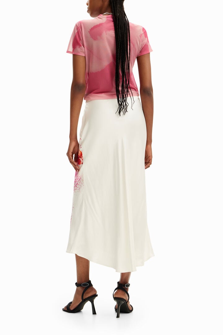 M. Christian Lacroix orchid midi skirt | Desigual
