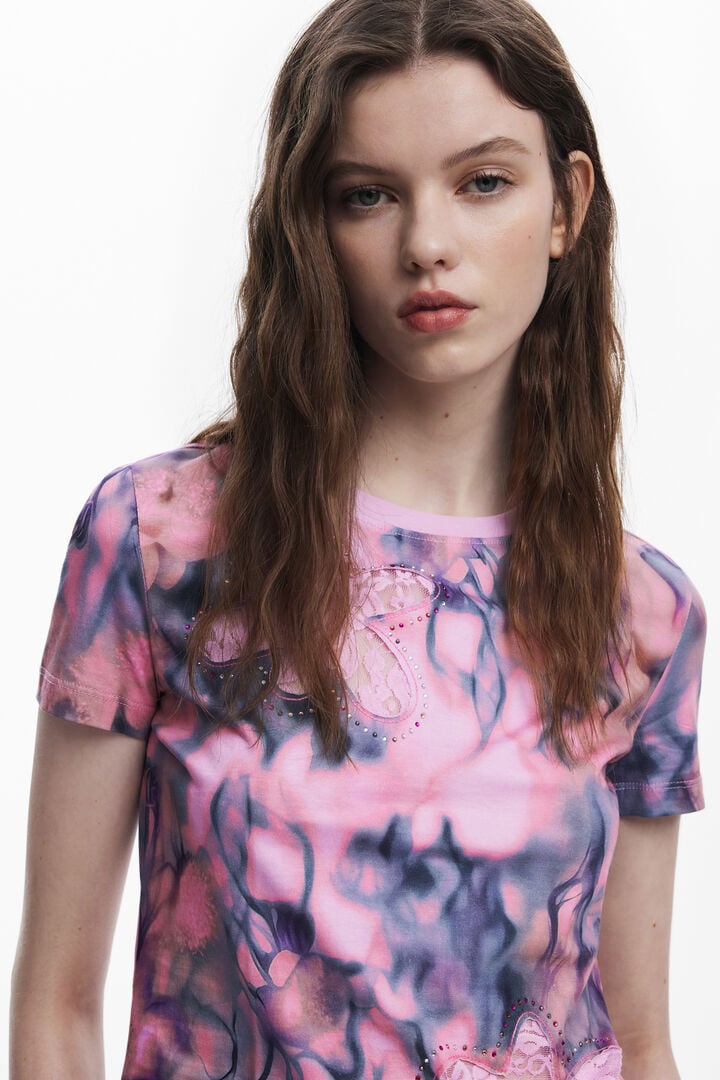 T-shirt à fleurs Collina Strada | Desigual