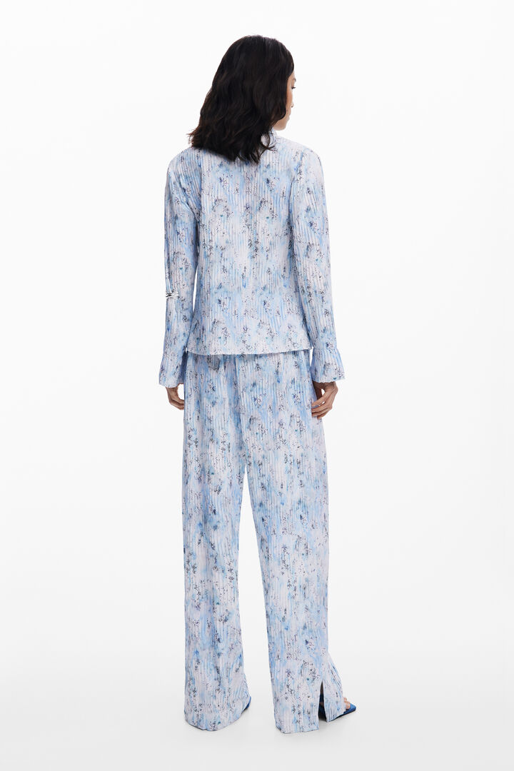 Calça longa plissada | Desigual
