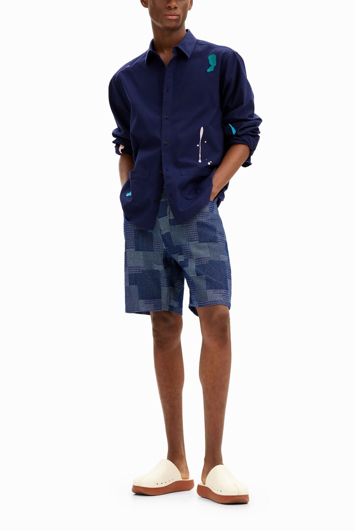 Linen patches shirt | Desigual