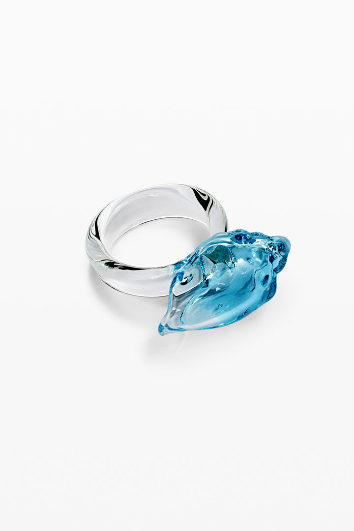Ring mit Kristall- und Schneckenmotiv Zalio