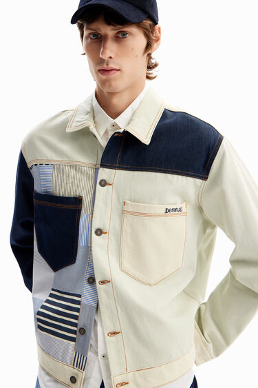 Patchwork denim overshirt | Desigual