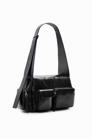 Bossa mitjana pell butxaques | Desigual