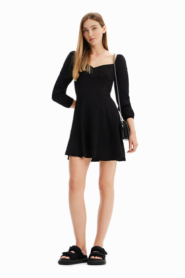 Vestit curt slim evasé | Desigual