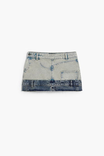 Double-waist mini skirt | Desigual