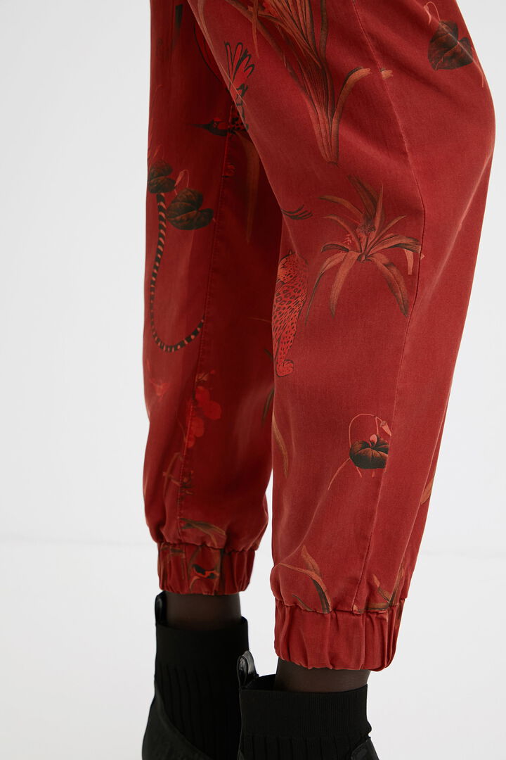 Print Tencel joggers | Desigual