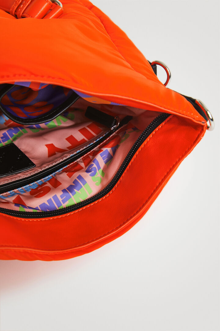 Einfarbige Handtasche technisches Gewebe | Desigual