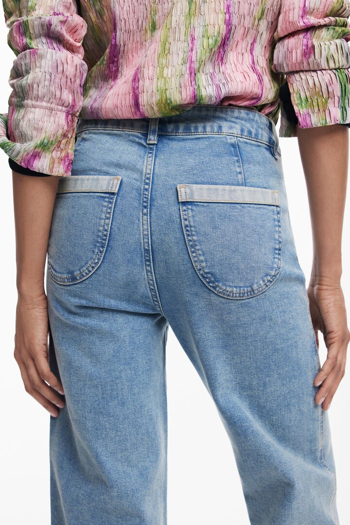 Vaquero culotte cinturón | Desigual