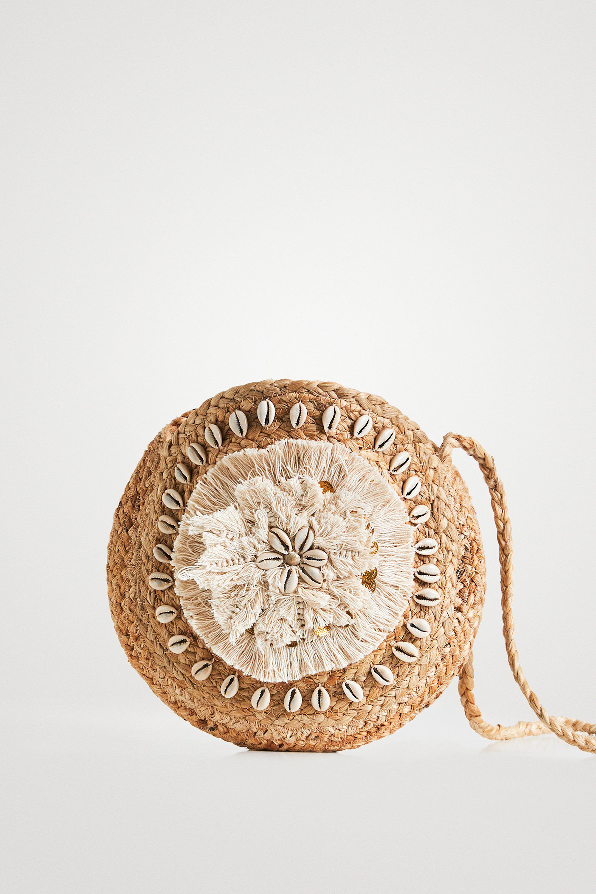 Round jute bag Desigual