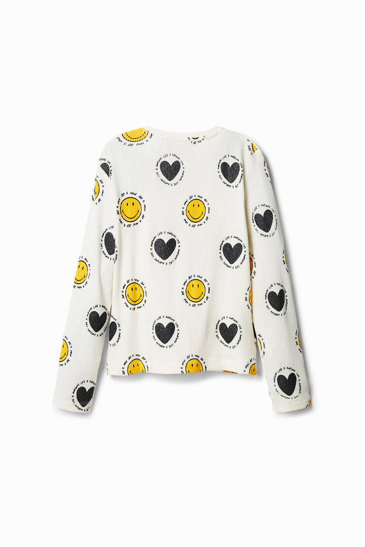 T-shirt con cuori Smiley® | Desigual