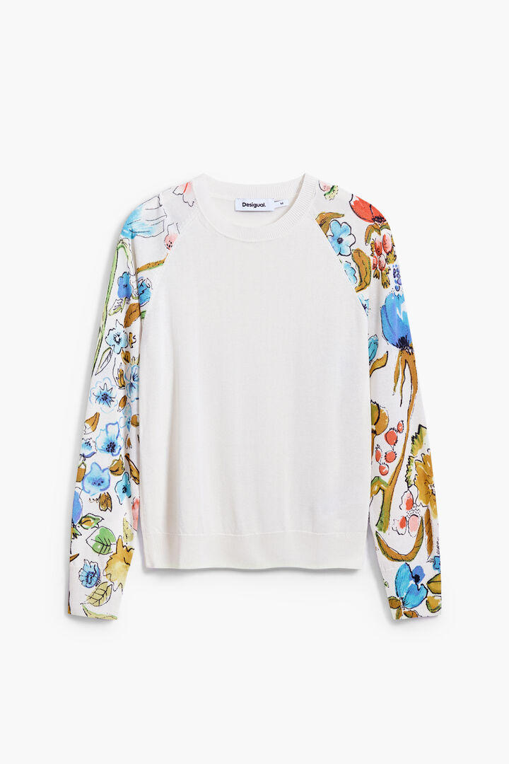 Maglione con maniche a fiori | Desigual