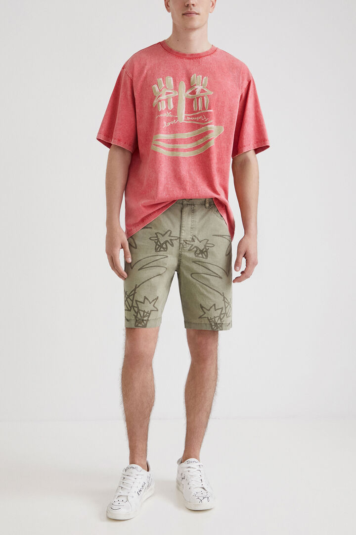 Palm tree print Bermuda shorts | Desigual