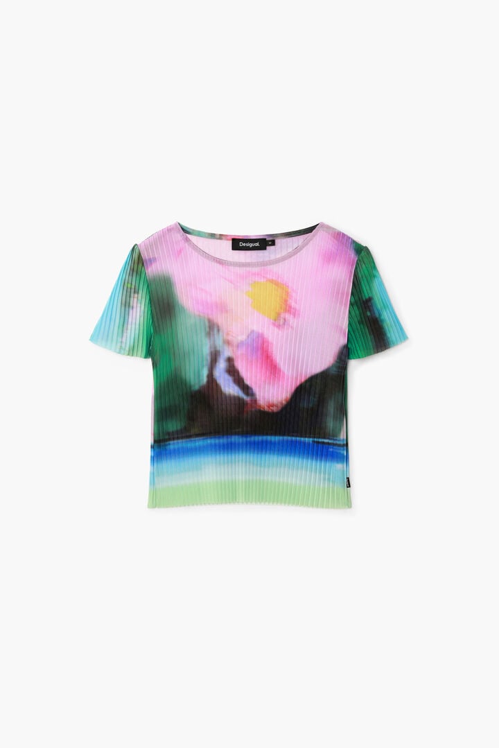 Camiseta paisaje difuminado | Desigual