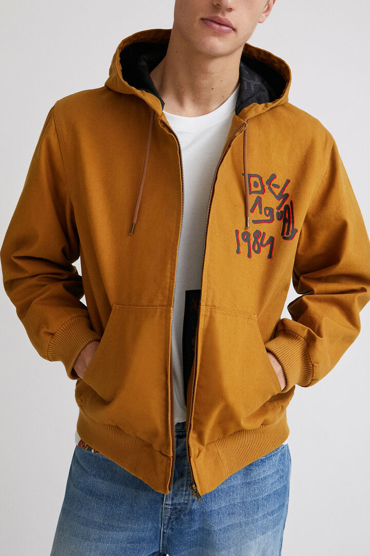 Canvas hooded jacket | Desigual