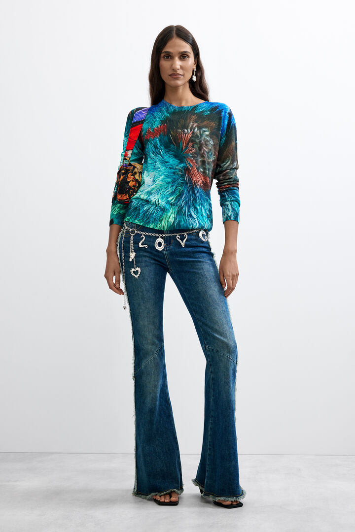 su&eacute;ter estampado M. C. Lacroix