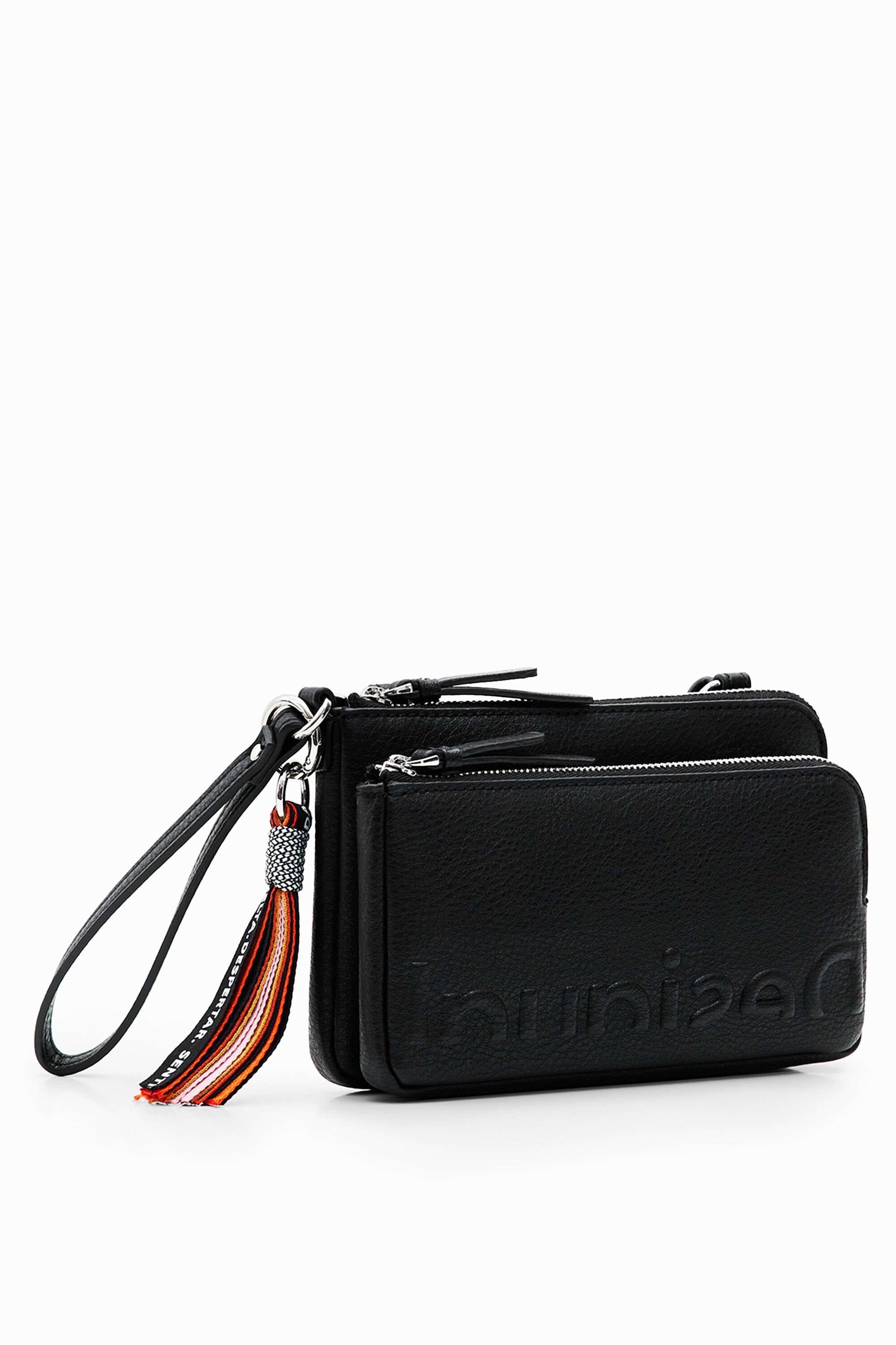 Midsize half-logo crossbody bag