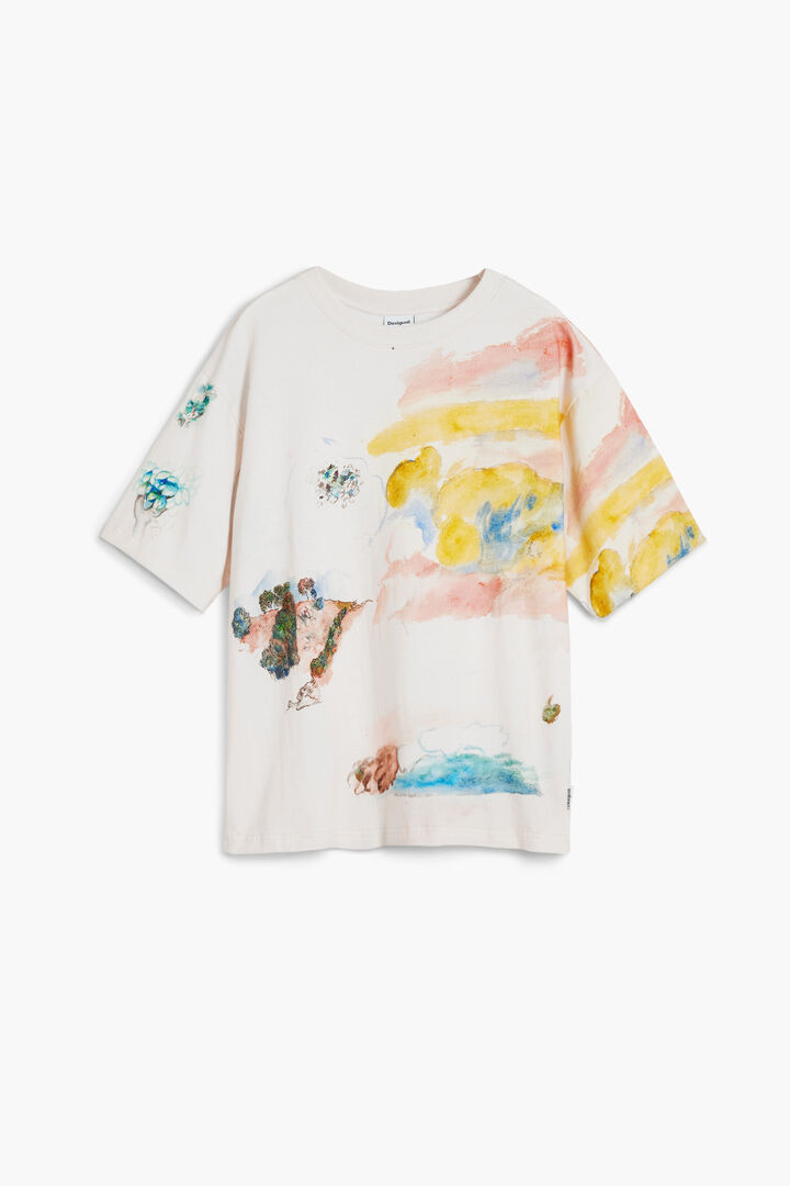 Short-sleeve watercolor T-shirt | Desigual