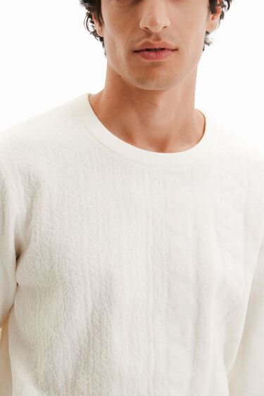 Sweter z dzianiny żakardowej | Desigual