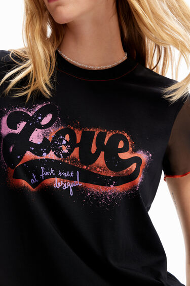 T-shirt graffiti Love | Desigual