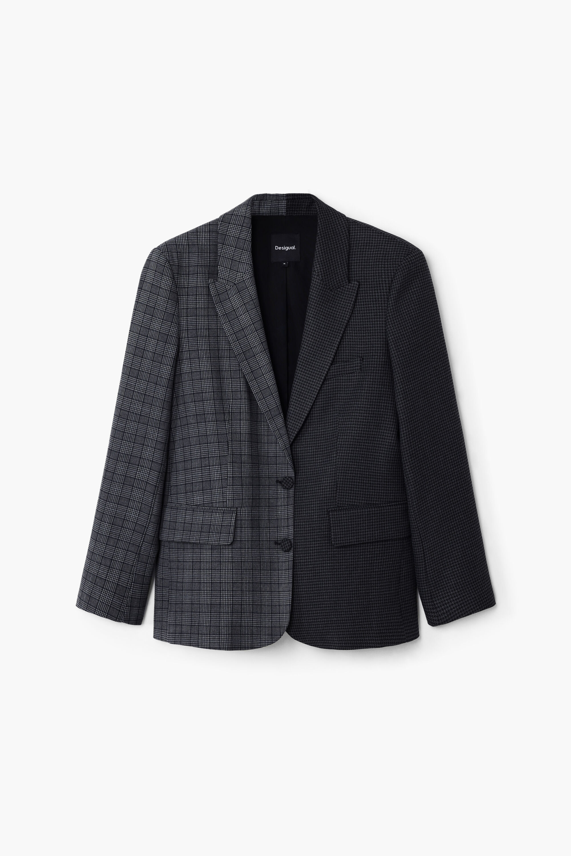Desigual, Asymmetrischer Blazer, Schwarz, M