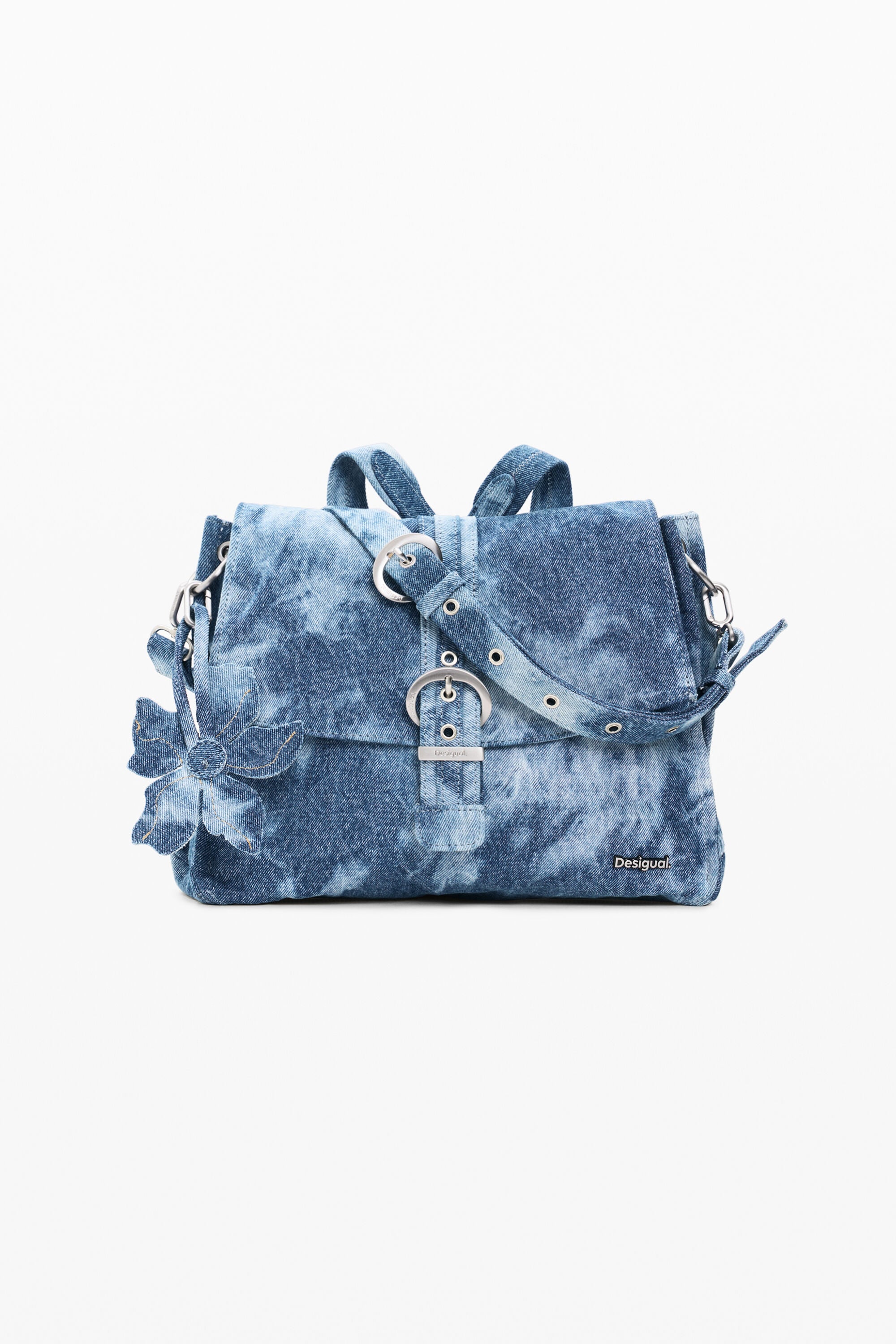 Desigual, Sac en denim moyen, Bleu, U