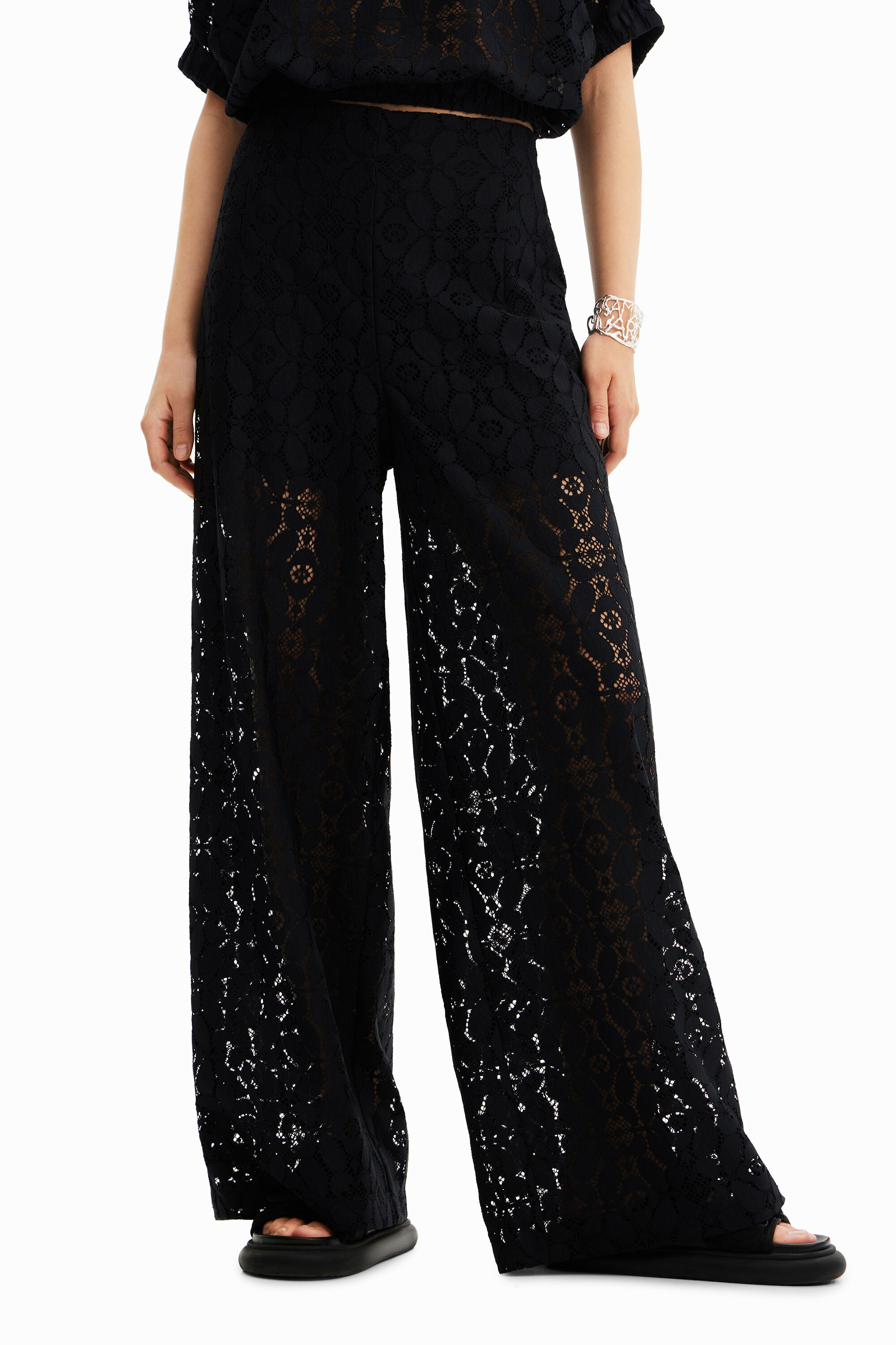 Pantalon discount palazzo desigual