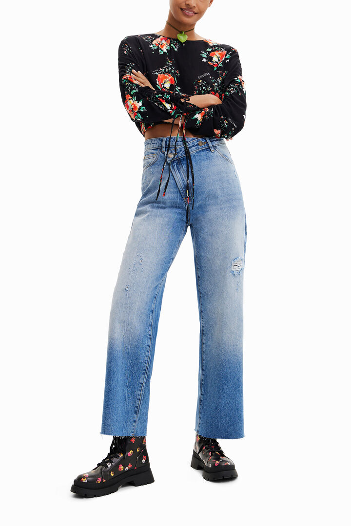 Twisted boyfriend jeans | Desigual