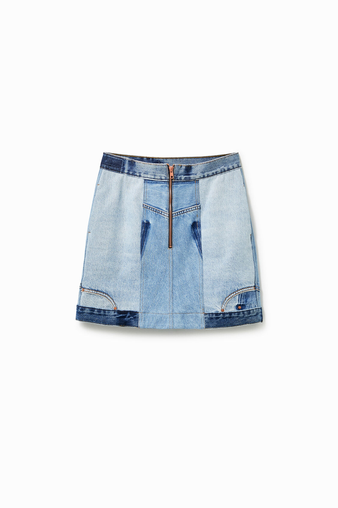 Upcycling デニムミニスカート Desigual Com