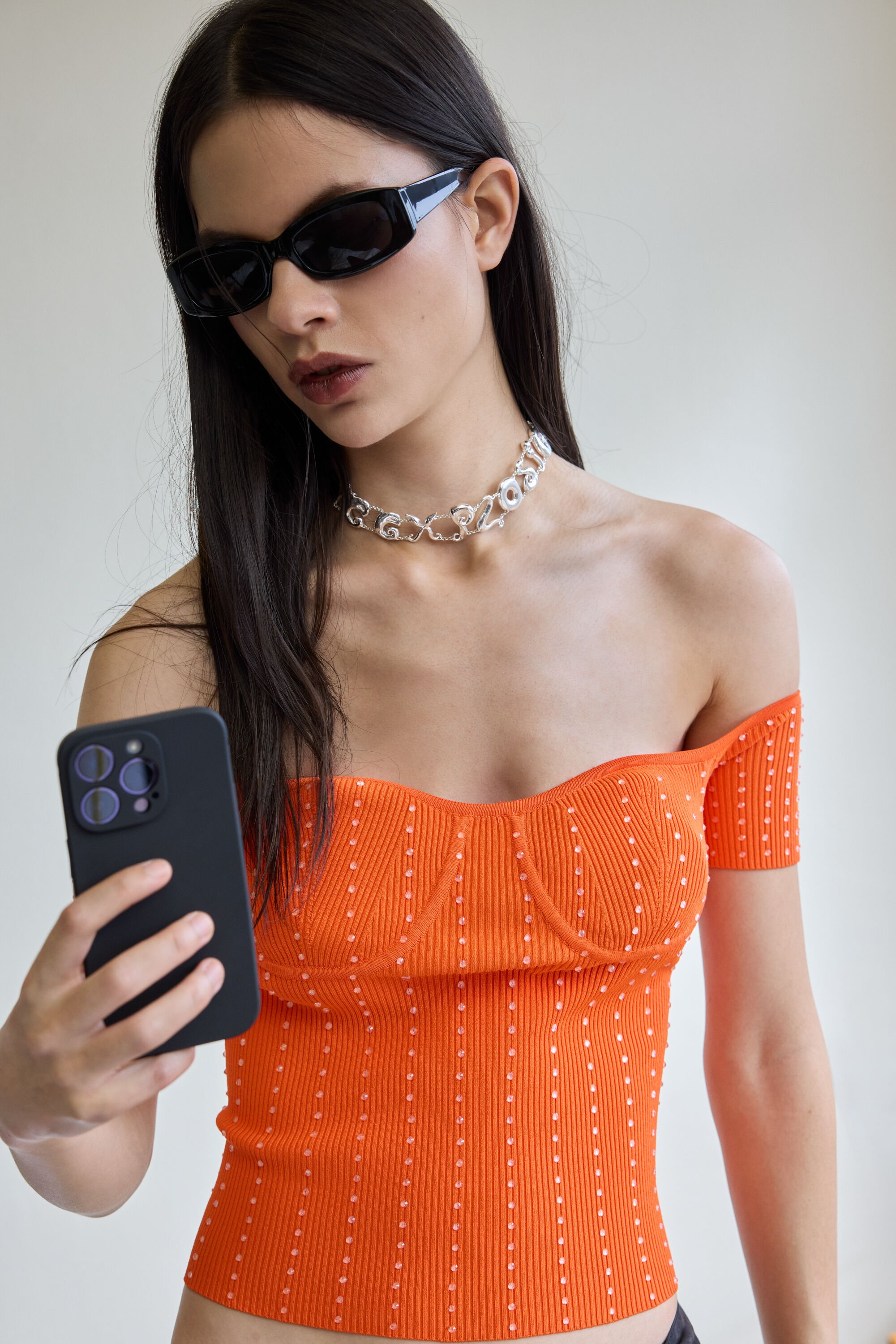 Desigual GETAILLEERD T-SHIRT - ORANGE