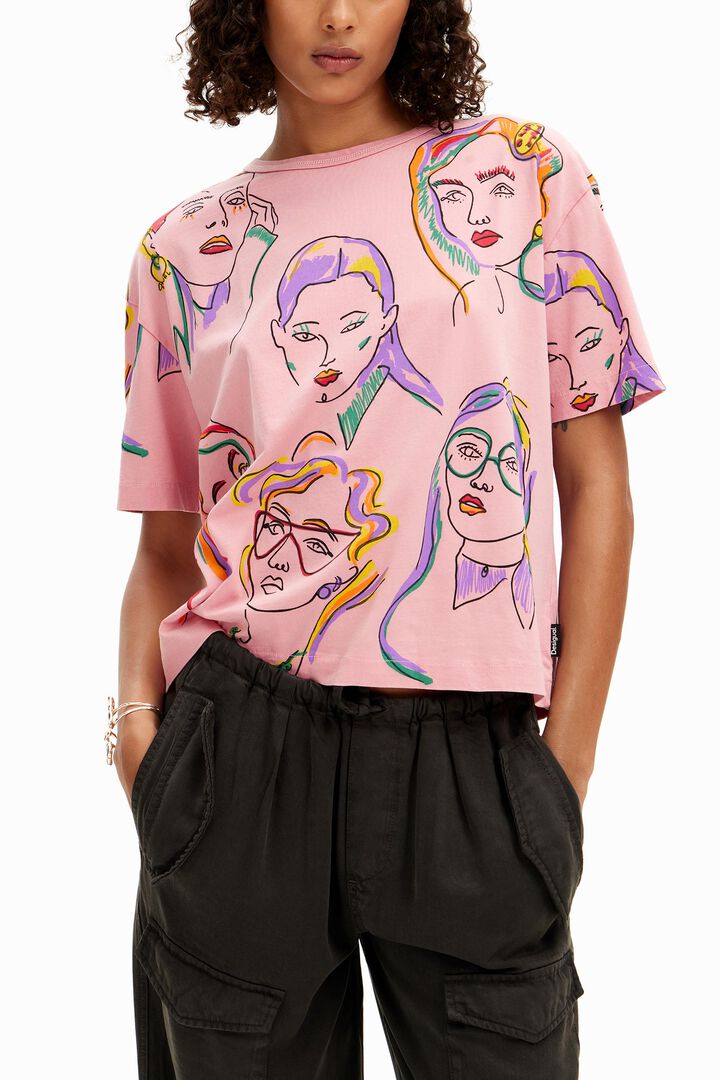 T-Shirt Arty-Gesichter | Desigual