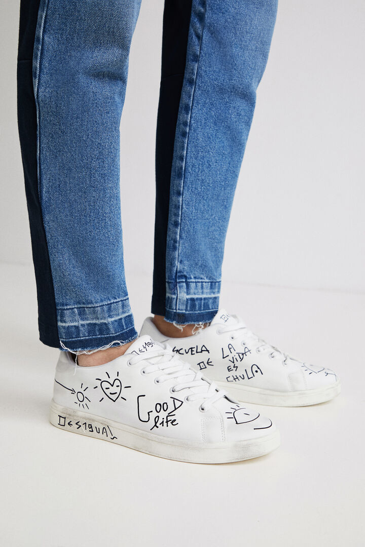 Sneakers mensaje rotulador | Desigual