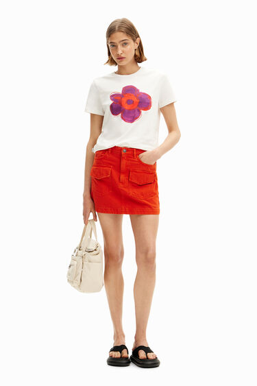 Camiseta ilustración flor | Desigual