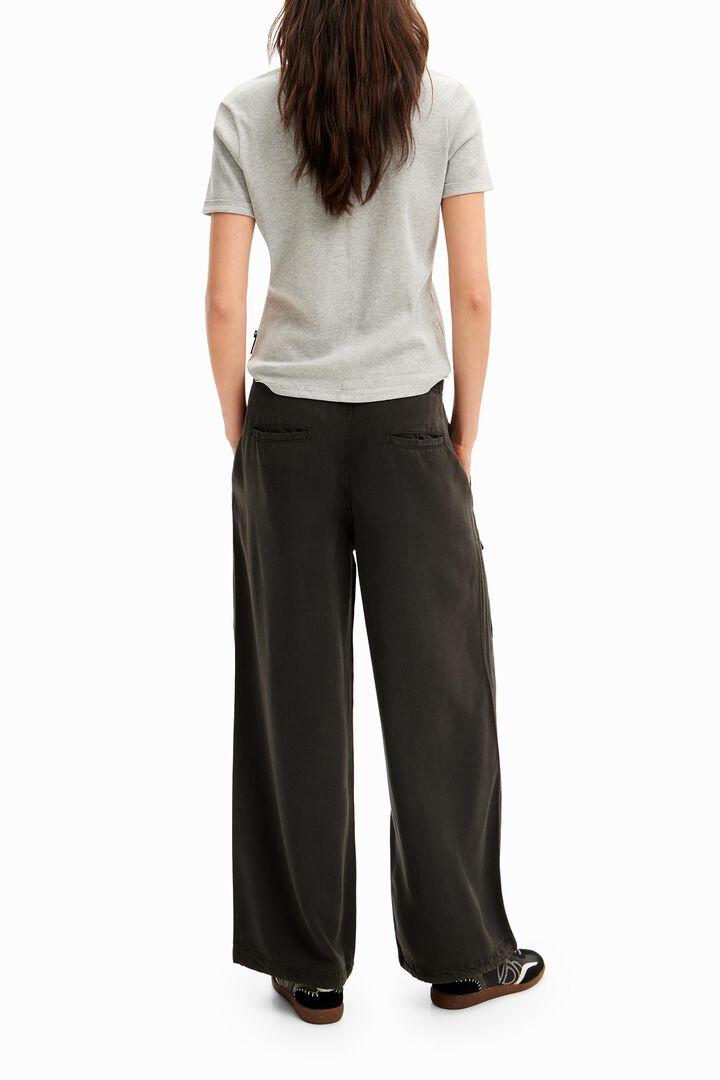 Wide-leg cargo trousers | Desigual