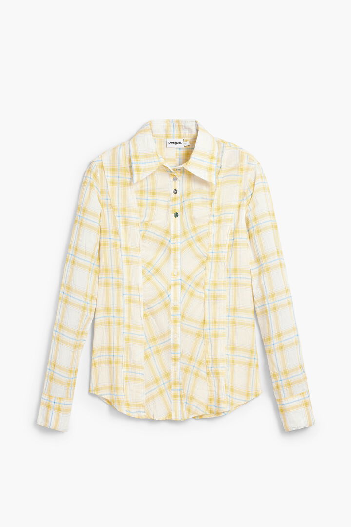 Geruite blouse