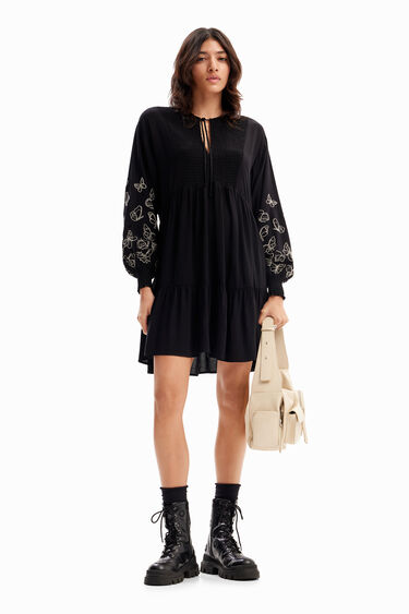 Short butterfly tunic dress | Desigual