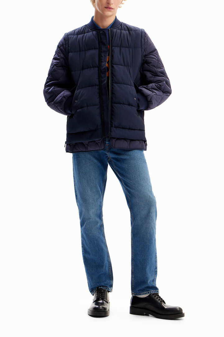 Bomber acolchada desmontable | Desigual