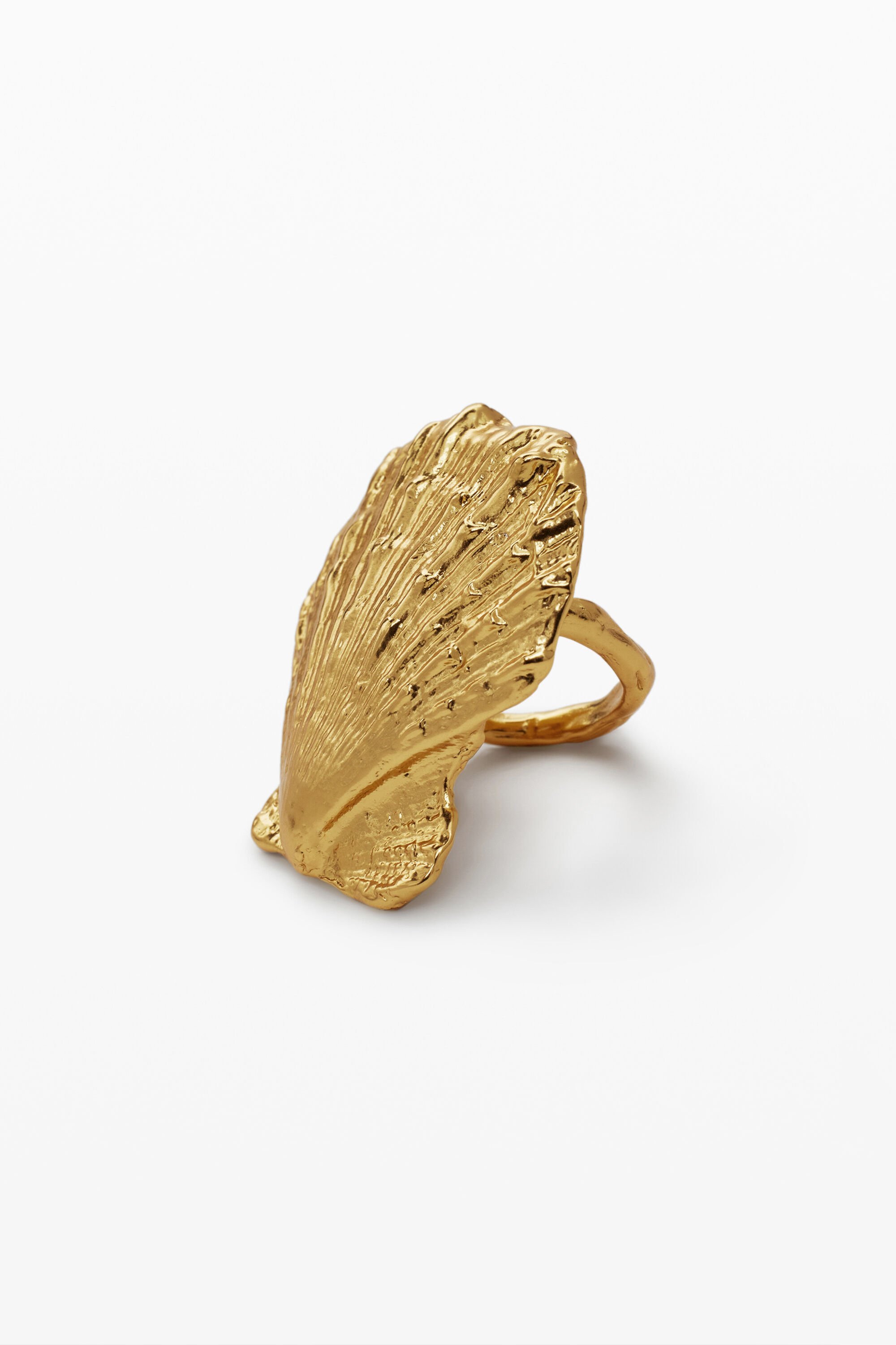 Gold-plated shell ring Zalio