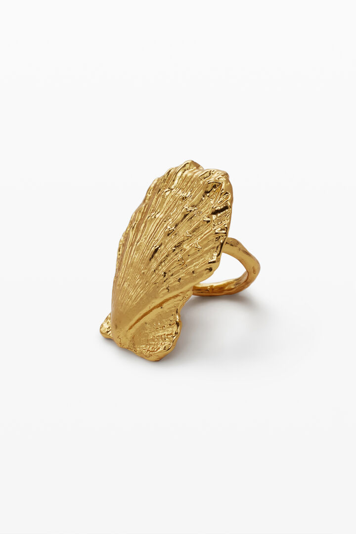 Gold-plated shell ring Zalio | Desigual