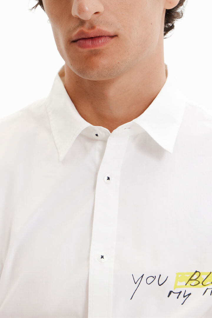 Contrasting message shirt | Desigual