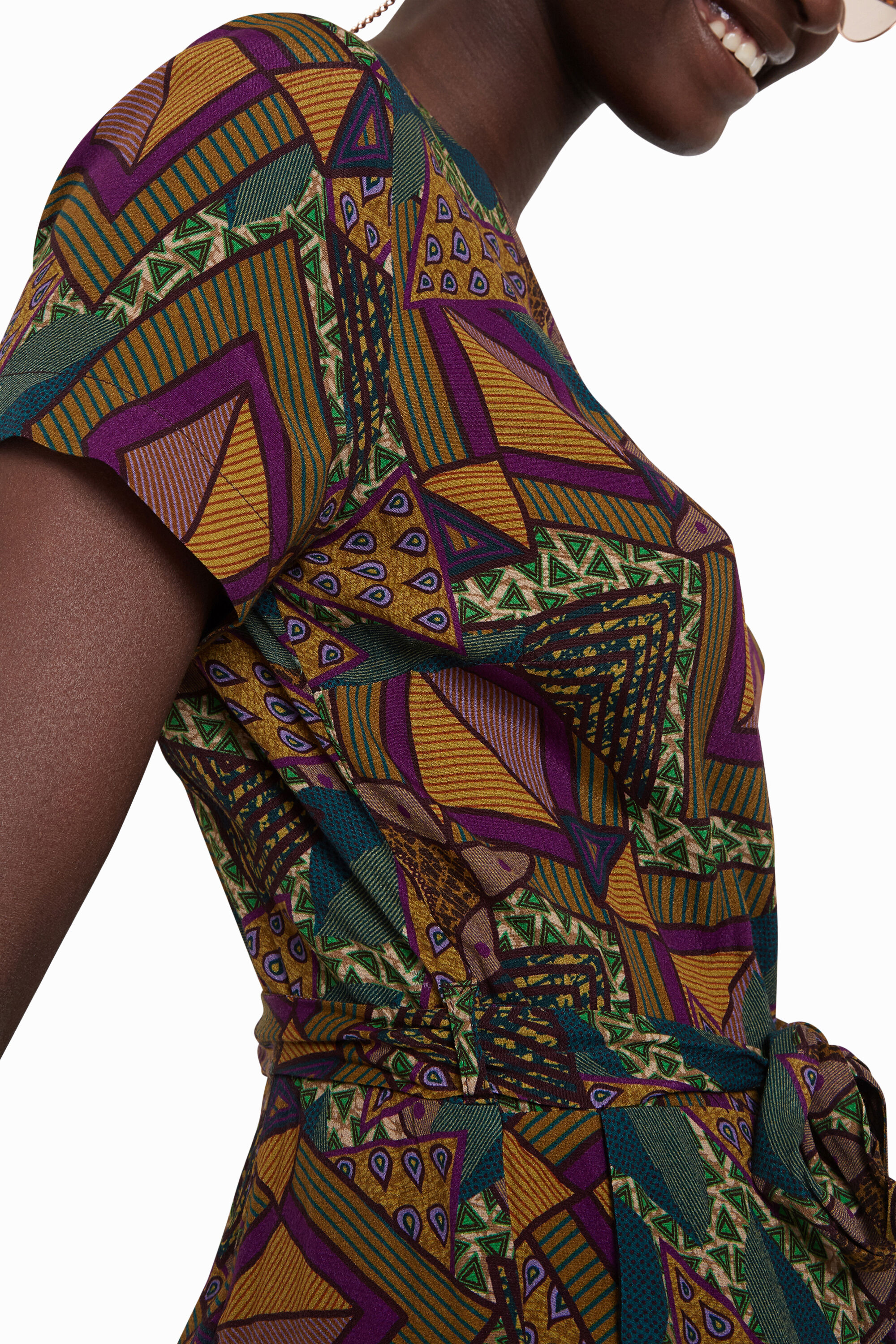 geometric print jumpsuit