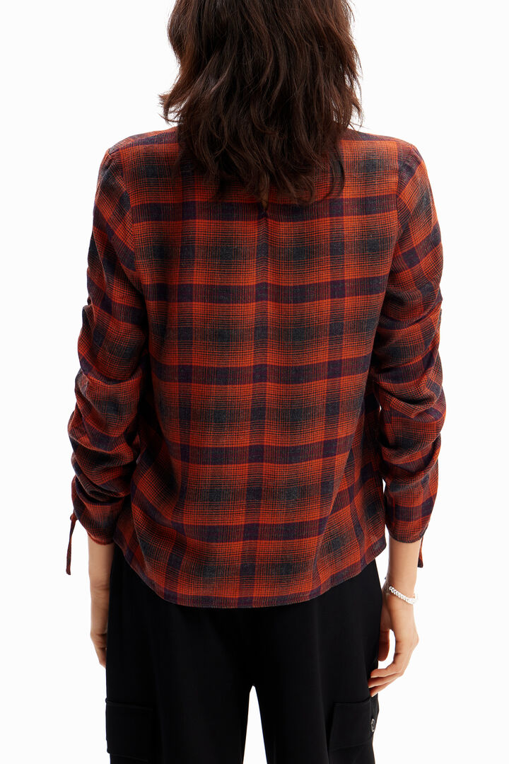Blusa quadrados mangas ajustáveis | Desigual
