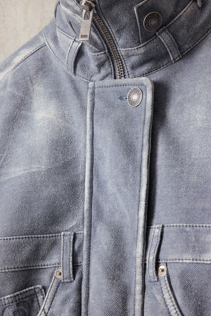 Veste en cuir effet denim studio | Desigual