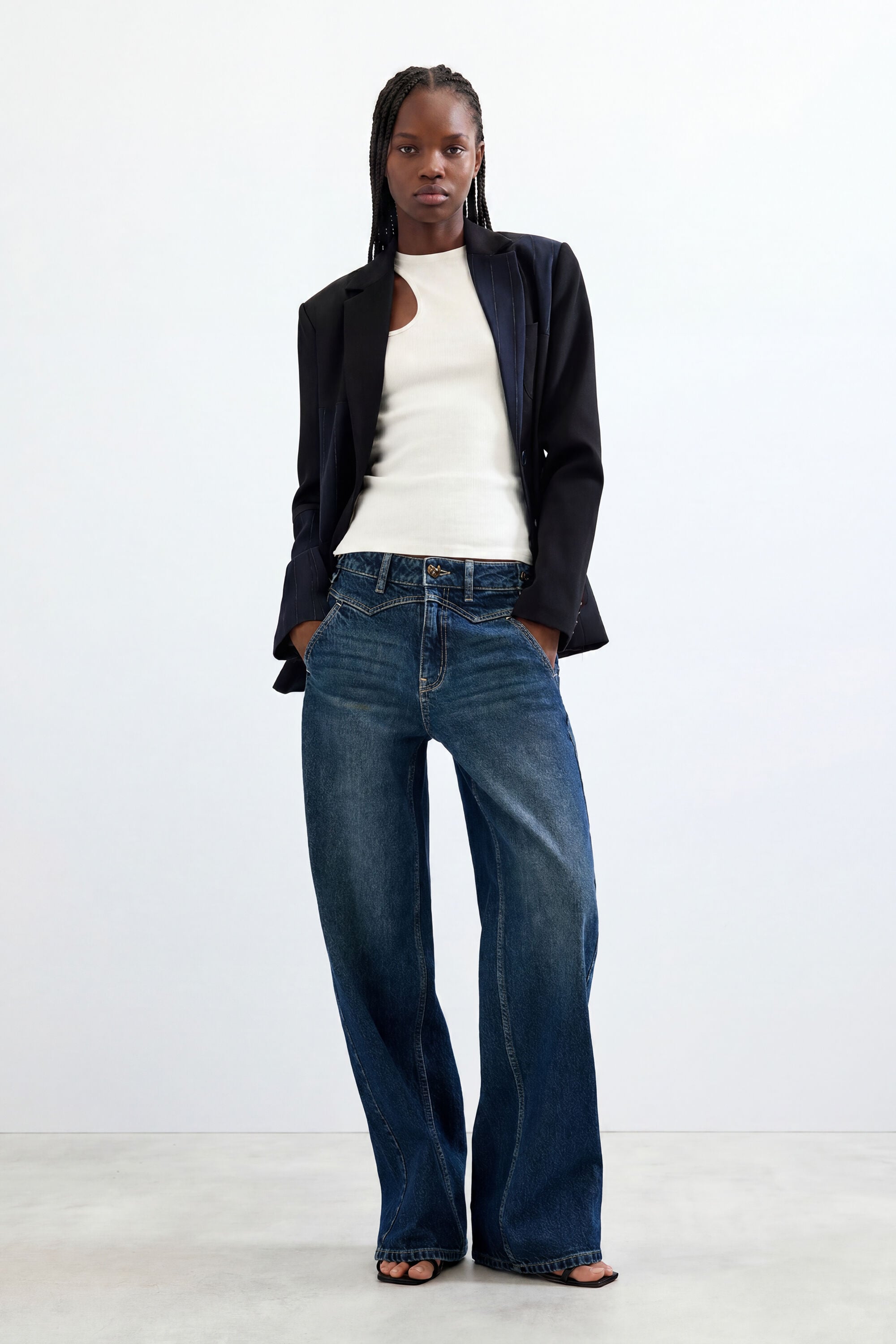 Desigual, Pantalón vaquero regular, Mujer, Algodon, Azul, 34