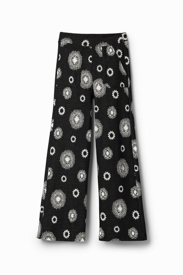 Pantalón flare geométrico | Desigual