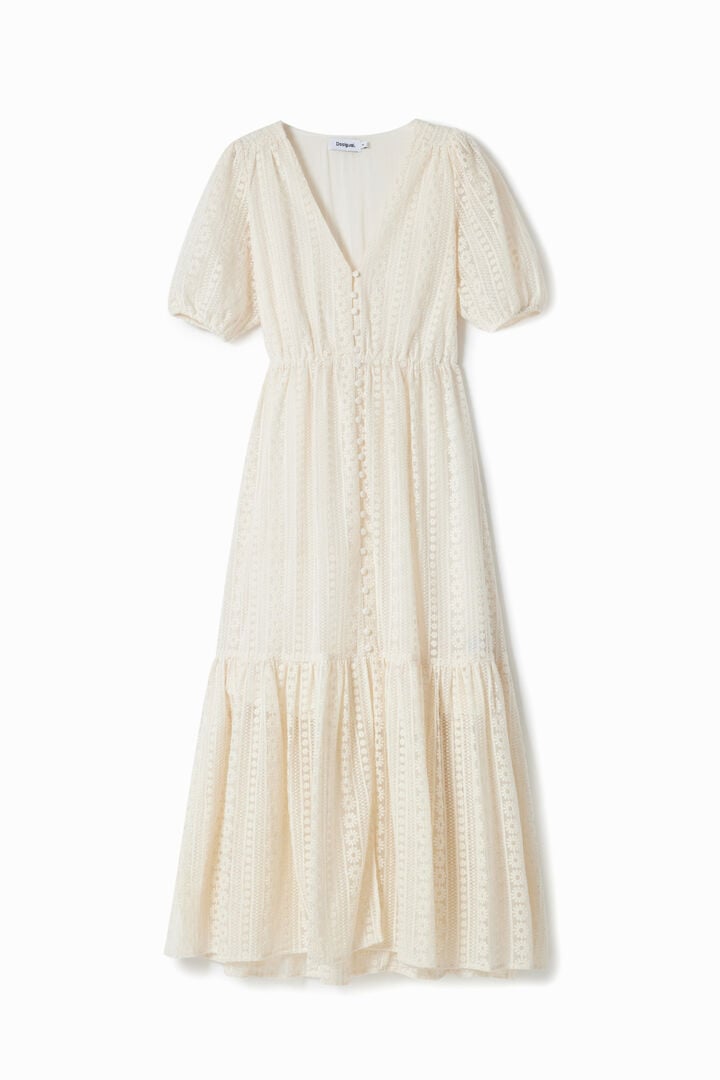 Long embroidered dress | Desigual