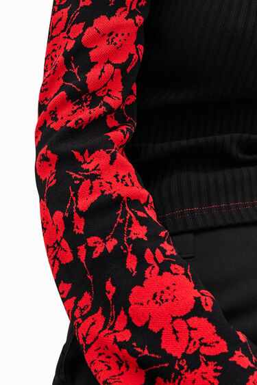 Camiseta jacquard flores | Desigual