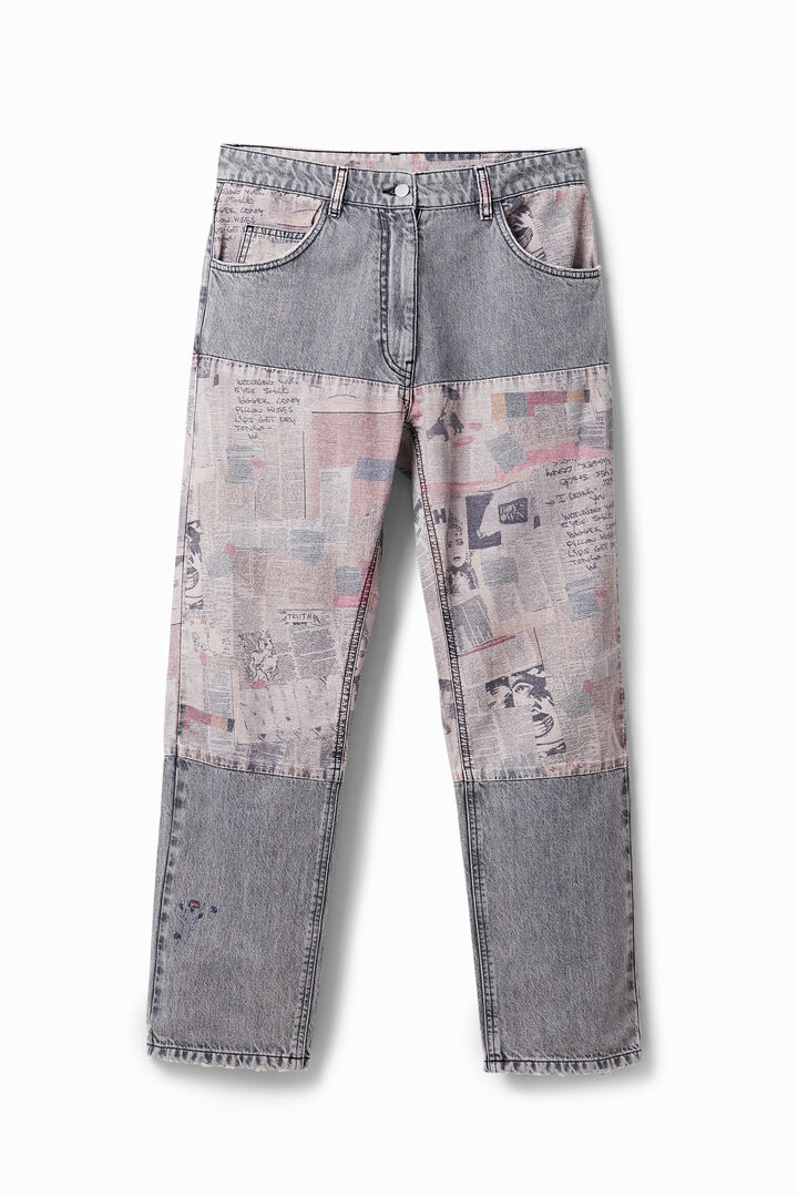 Vaqueros confort periódicos | Desigual