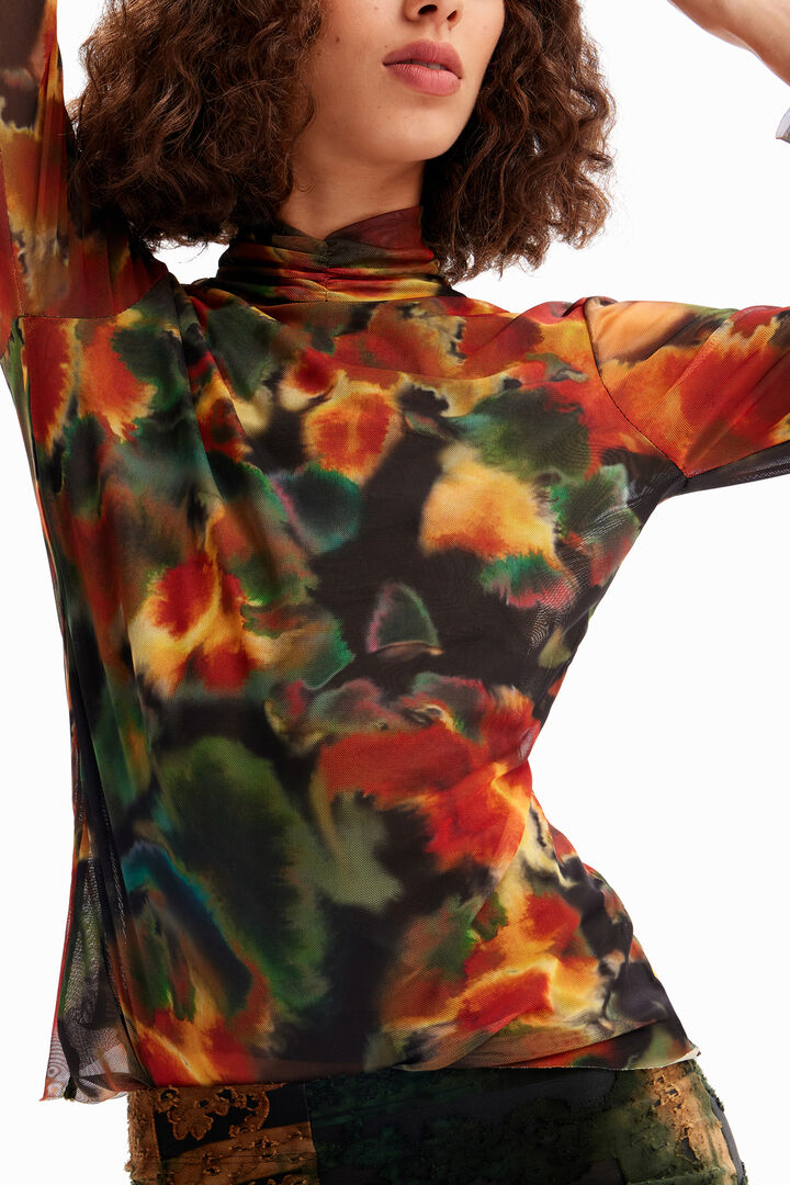 Watercolour tulle T-shirt | Desigual