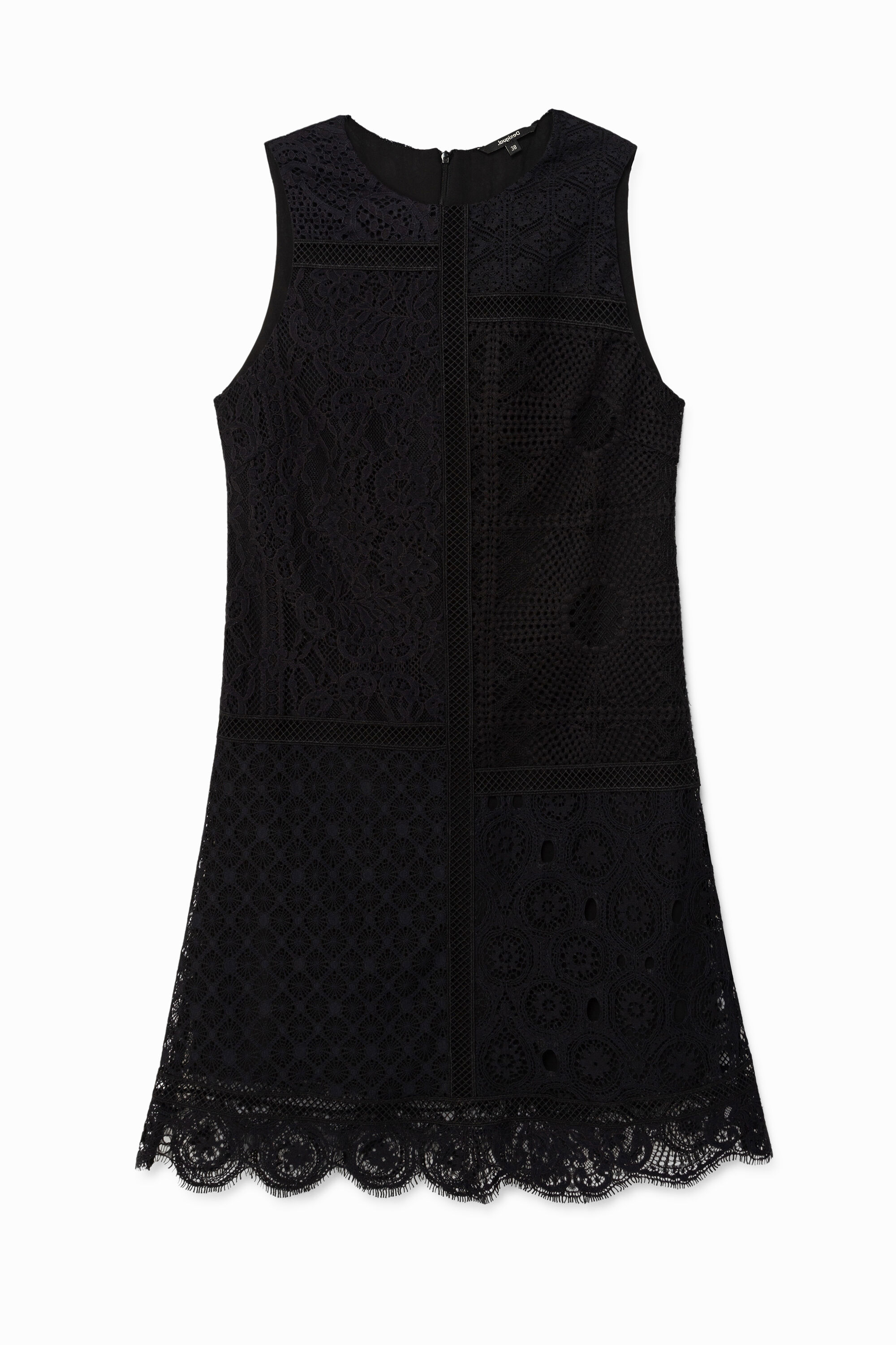 Sleeveless lace dress